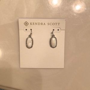White Kendra Scott Earrings
